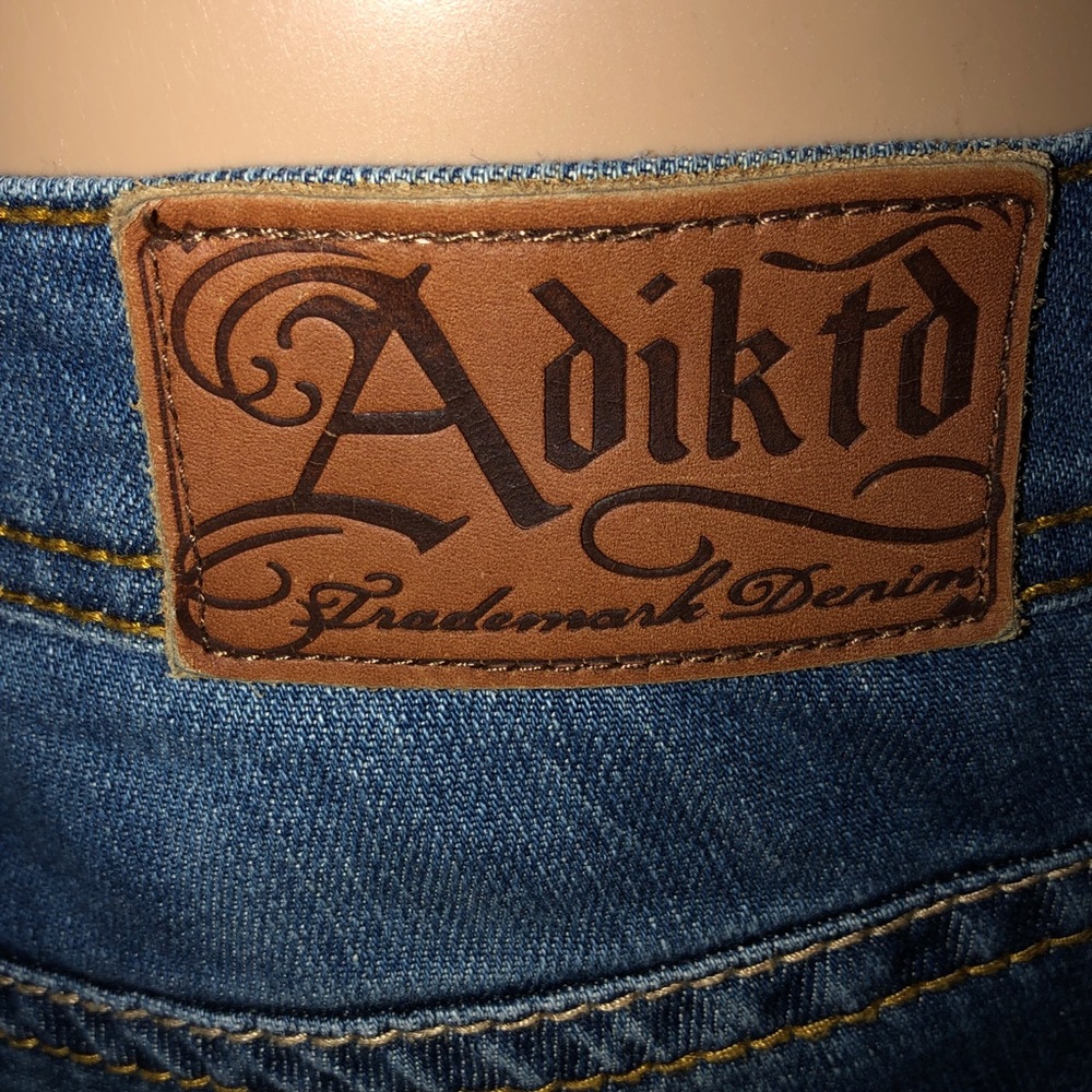 Adiktd bootcut floral embroidered jeans 28x33 / 4 - Picture 4 of 8
